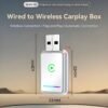 2-in-1 Wireless CarPlay & Android Auto Adapter, Plug-and-Play Car Adapter, Fast A7 Chip,USB and Type C Auto-Reconnect, Stable Converter for Cars 2016+