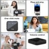 3-in-1 Wireless Lavalier Microphone Compatible for iPhone, Android & Camera, Mini Clip-On Mic with 150ft Transmission, 18H Battery, Plug & Play for Interview, Vlog, Recording