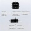 3-in-1 Wireless Lavalier Microphone Compatible for iPhone, Android & Camera, Mini Clip-On Mic with 150ft Transmission, 18H Battery, Plug & Play for Interview, Vlog, Recording