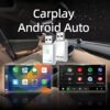 2-in-1 Wireless CarPlay & Android Auto Adapter, Plug-and-Play Car Adapter, Fast A7 Chip,USB and Type C Auto-Reconnect, Stable Converter for Cars 2016+