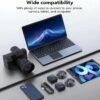 3-in-1 Wireless Lavalier Microphone Compatible for iPhone, Android & Camera, Mini Clip-On Mic with 150ft Transmission, 18H Battery, Plug & Play for Interview, Vlog, Recording