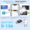 2-in-1 Wireless CarPlay & Android Auto Adapter, Plug-and-Play Car Adapter, Fast A7 Chip,USB and Type C Auto-Reconnect, Stable Converter for Cars 2016+
