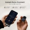 3-in-1 Wireless Lavalier Microphone Compatible for iPhone, Android & Camera, Mini Clip-On Mic with 150ft Transmission, 18H Battery, Plug & Play for Interview, Vlog, Recording