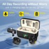 Wireless Lavalier Microphone Compatible with iPhone, Android Mini 2.4GHz Clip-On Mic with Noise Cancellation, 50m Range, 15H Battery, Plug & Play for Vlogging, YouTube, TikTok, Live Streaming