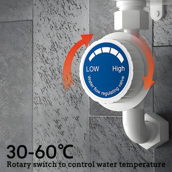 3500W Electric Tankless Water Heater Set 110 Volt with LCD Display,US Version Instant Hot Water Heater for Bathroom Shower