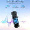 Wireless Lavalier Microphone for Android Phone, Mini Clip-On Mic with AI Noise Cancellation, Plug & Play 2.4GHz Mic for Vlogging, Live Streaming