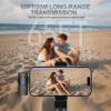3-in-1 Wireless Lavalier Microphone Compatible for iPhone, Android, PC & Camera, Plug & Play Clip-on Mic with Clear Sound for Gaming, Live Streaming,Recording