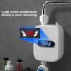 3500W Electric Tankless Water Heater Set 110 Volt with LCD Display,US Version Instant Hot Water Heater for Bathroom Shower