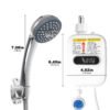 3500W Electric Tankless Water Heater Set 110 Volt with LCD Display,US Version Instant Hot Water Heater for Bathroom Shower