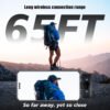 Wireless Lavalier Microphone Compatible with iPhone, Android Mini 2.4GHz Clip-On Mic with Noise Cancellation, 50m Range, 15H Battery, Plug & Play for Vlogging, YouTube, TikTok, Live Streaming