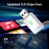 2-in-1 Wireless CarPlay & Android Auto Adapter, Plug-and-Play Car Adapter, Fast A7 Chip,USB and Type C Auto-Reconnect, Stable Converter for Cars 2016+