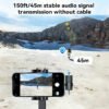 3-in-1 Wireless Lavalier Microphone Compatible for iPhone, Android & Camera, Mini Clip-On Mic with 150ft Transmission, 18H Battery, Plug & Play for Interview, Vlog, Recording