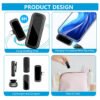 Wireless Lavalier Microphone for Android Phone, Mini Clip-On Mic with AI Noise Cancellation, Plug & Play 2.4GHz Mic for Vlogging, Live Streaming