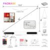 Led Drawing Board Rechargeable,Power Display&Touch Control,7 Color Lights,4 light Effects,Built‑in Stand,Wall‑Mount Ready,7 Markers,Tracing Book Included
