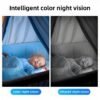 1080P Wifi Video Baby Monitor with 2.8" HD Ips Screen, Two-Way Audio, Remote App Control, Night Vision Indoor Camera for Baby & Pet Monitoring, TF Card Support
