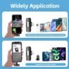 2-in-1 Wireless Lavalier Microphone Compatible for iPhone & Android, Plug & Play Clip-On Mic with Noise Cancellation for Gaming, Live Streaming, Vlog