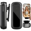 Wireless Lavalier Microphone for Android Phone, Mini Clip-On Mic with AI Noise Cancellation, Plug & Play 2.4GHz Mic for Vlogging, Live Streaming