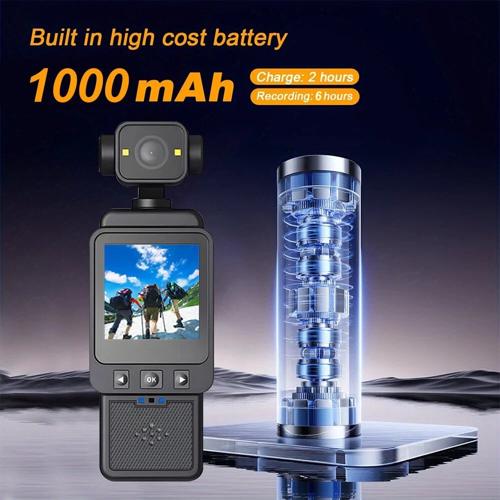 1080P Mini WiFi Sports Wearable Pocket Anti Shaking 1000mAh Battery Camera for Hobbies Vlogging - Image 8