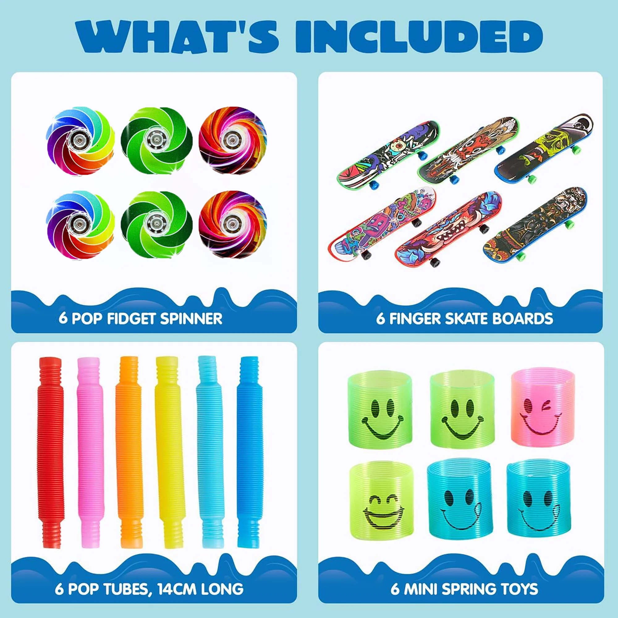 Unique Party Favors for Kids, 72 PCS Popular Fidget Toys Pack, Goodie Bags Fillers for Kids Birthday Party, Prizes in Bulk for School, Pinata Stuffers, Classroom Prizes, Treasure Box Toys - Image 3