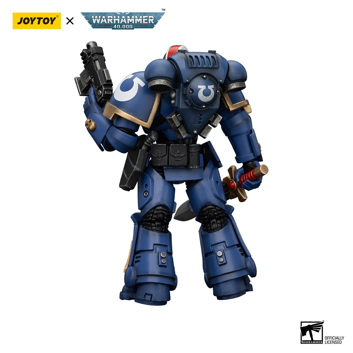 JOYTOY Warhammer 40K 1/18 Scale Ultramarines Primaris Lieutenant Erastus Action Figure JT2481,4.76-inch Collectible Toy for Teens 15+ and Adults - Image 4