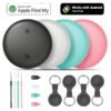 Air Tracker Tags for Android and Apple,Apple Find My and Google Find Hub,4 Packs Bluetooth Item Locator,110dB Sound Alert,IP66 Waterproof,Replaceable Battery,Anti-Lost Tag