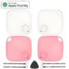 Air Tracker Tags, 4 Pack, Compatible with Apple Find My, Mfi Certified, Bluetooth Item Finder 5.4, 90dB Sound Alert, IP57 Waterproof, Replaceable Battery