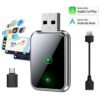 Wireless CarPlay & Android Auto Adapter, 2-in-1 Plug-and-Play Wireless Car Dongle with Fast Stable Chip, Auto Connect, Compatible with 800+ Cars,USB & Type-C