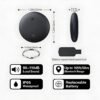 Air Tracker Tags for Android and Apple,Apple Find My and Google Find Hub,4 Packs Bluetooth Item Locator,110dB Sound Alert,IP66 Waterproof,Replaceable Battery,Anti-Lost Tag