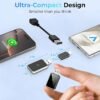 Wireless CarPlay & Android Auto Adapter, 2-in-1 Plug-and-Play Wireless Car Dongle with Fast Stable Chip, Auto Connect, Compatible with 800+ Cars,USB & Type-C