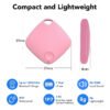 Air Tracker Tags, 4 Pack, Compatible with Apple Find My, Mfi Certified, Bluetooth Item Finder 5.4, 90dB Sound Alert, IP57 Waterproof, Replaceable Battery