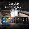 2-in-1 Wireless CarPlay & Android Auto Adapter,Plug-and-Play Car Adapter,Fast A7 Chip,USB and Type C Auto-Reconnect,Stable Converter for Cars 2016+