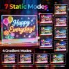 2.7 colors 4 modes-LEDBan-CX-40x30 Rechargeable LED Drawing Board for Kids, Light Up Acrylic Doodle Board with 7 RGB Colors,8 Drawing Tracing Templates,Boys and Girls Gift
