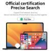 Air Tracker Tags, 4 Pack, Compatible with Apple Find My, Mfi Certified, Bluetooth Item Finder 5.4, 90dB Sound Alert, IP57 Waterproof, Replaceable Battery