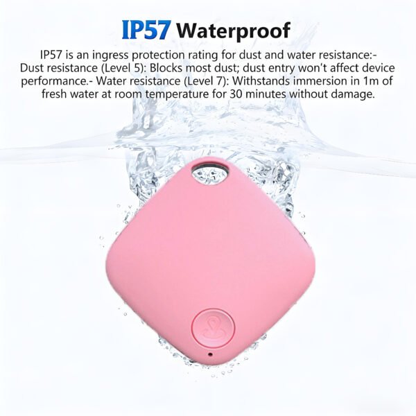 Air Tracker Tags, 4 Pack, Compatible with Apple Find My, Mfi Certified, Bluetooth Item Finder 5.4, 90dB Sound Alert, IP57 Waterproof, Replaceable Battery