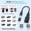 Wireless CarPlay & Android Auto Adapter, 2-in-1 Plug-and-Play Wireless Car Dongle with Fast Stable Chip, Auto Connect, Compatible with 800+ Cars,USB & Type-C