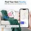 Air Tracker Tags, 4 Pack, Compatible with Apple Find My, Mfi Certified, Bluetooth Item Finder 5.4, 90dB Sound Alert, IP57 Waterproof, Replaceable Battery