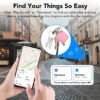 Air Tracker Tags, 4 Pack, Compatible with Apple Find My, Mfi Certified, Bluetooth Item Finder 5.4, 90dB Sound Alert, IP57 Waterproof, Replaceable Battery