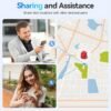 Air Tracker Tags for Android and Apple,Apple Find My and Google Find Hub,4 Packs Bluetooth Item Locator,110dB Sound Alert,IP66 Waterproof,Replaceable Battery,Anti-Lost Tag