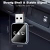 Wireless CarPlay Android Auto Adapter, 4-in-1 Car Dongle with AirPlay Mirror Link,2.4/5GHz WiFi & Bluetooth 5.0,Plug-and-Play with Auto-Reconnect,OEM Control Support