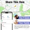 Air Tracker Tags, 4 Pack, Compatible with Apple Find My, Mfi Certified, Bluetooth Item Finder 5.4, 90dB Sound Alert, IP57 Waterproof, Replaceable Battery