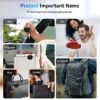 Air Tracker Tags for Android and Apple,Apple Find My and Google Find Hub,4 Packs Bluetooth Item Locator,110dB Sound Alert,IP66 Waterproof,Replaceable Battery,Anti-Lost Tag