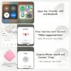 Air Tracker Tags, 4 Pack, Compatible with Apple Find My, Mfi Certified, Bluetooth Item Finder 5.4, 90dB Sound Alert, IP57 Waterproof, Replaceable Battery