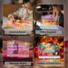 Rechargeable LED Drawing Board for Kids and Adults,Light up with 7 RGB Colors & 4 Glowing Modes,Easy-Clean Acrylic Board for Home,Office,Birthday,Holiday Gift