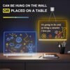 Rechargeable LED Drawing Board for Kids and Adults,Light up with 7 RGB Colors & 4 Glowing Modes,Easy-Clean Acrylic Board for Home,Office,Birthday,Holiday Gift