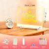 Rechargeable LED Drawing Board for Kids and Adults,Light up with 7 RGB Colors & 4 Glowing Modes,Easy-Clean Acrylic Board for Home,Office,Birthday,Holiday Gift