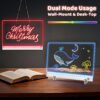 Rechargeable LED Note Board for Kids and Adults,Glowing with 7 Rgb Colors & 4 Flashing Modes,Portable Scratch-Resistant Acrylic for Writing,Drawing,Home,Holiday