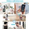 1080P Video Baby Monitor with 2.8" Ips Screen, Wifi Indoor Smart Camera for Baby, Two-Way Audio, Infrared Night Vision, AI Motion Detection,White