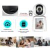 1080P Video Baby Monitor with 2.8" Ips Screen, Wifi Indoor Smart Camera for Baby, Two-Way Audio, Infrared Night Vision, AI Motion Detection,White
