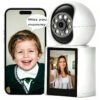 1080P Video Baby Monitor with 2.8" Ips Screen, Wifi Indoor Smart Camera for Baby, Two-Way Audio, Infrared Night Vision, AI Motion Detection,White